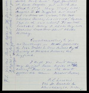 a page of handwritten text