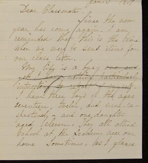 a page of handwritten text