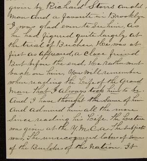 a page of handwritten text