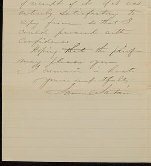 a page of handwritten text