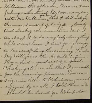 a page of handwritten text