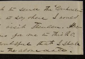 a page of handwritten text