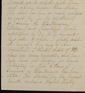 a page of handwritten text