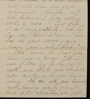 a page of handwritten text