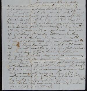 a page of handwritten text