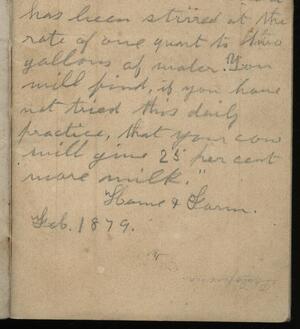 a page of handwritten text