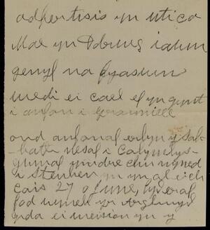 a page of handwritten text