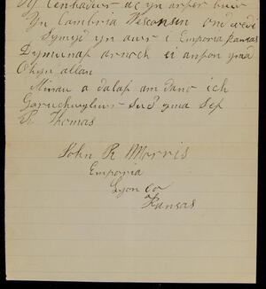 a page of handwritten text