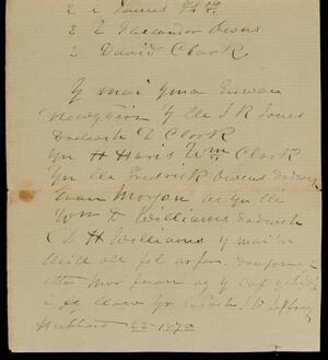 a page of handwritten text