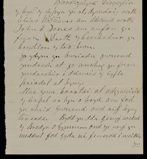 a page of handwritten text