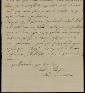 a page of handwritten text