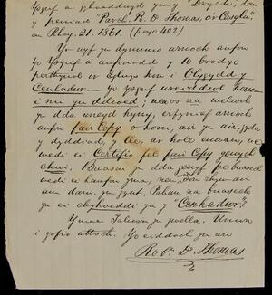 a page of handwritten text