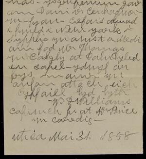 a page of handwritten text