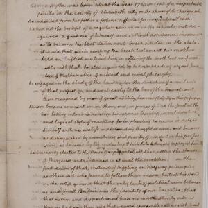 a page of handwritten text