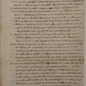a page of handwritten text