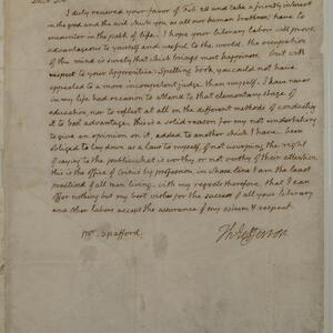 a page of handwritten text