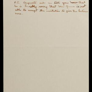 a page of handwritten text