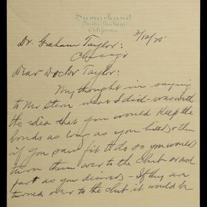a page of handwritten text