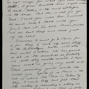 a page of handwritten text