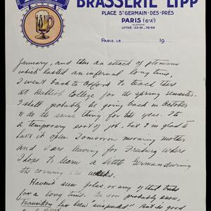 a page of handwritten text