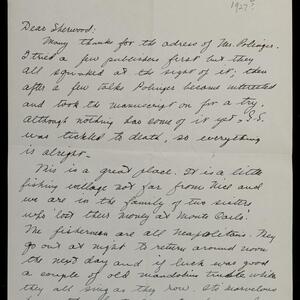 a page of handwritten text