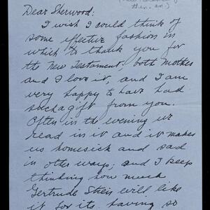 a page of handwritten text