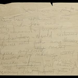 a page of handwritten text