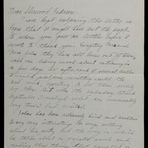 a page of handwritten text