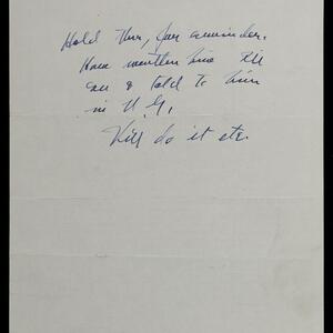a page of handwritten text