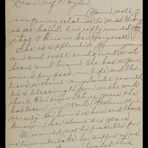 a page of handwritten text