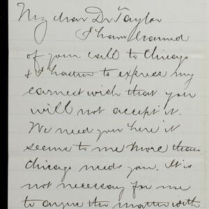 a page of handwritten text