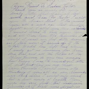 a page of handwritten text