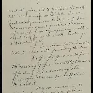a page of handwritten text