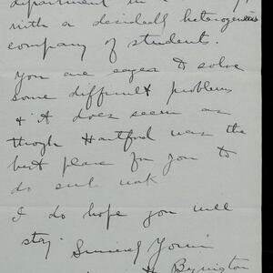 a page of handwritten text