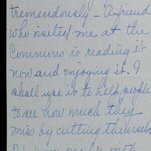 a page of handwritten text