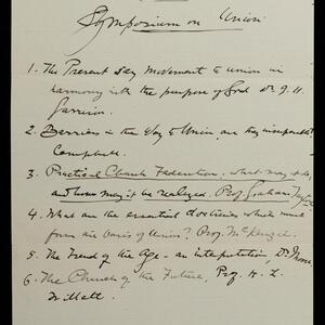 a page of handwritten text