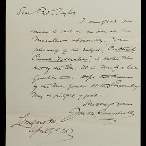 a page of handwritten text