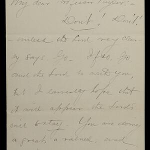 a page of handwritten text