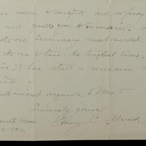 a page of handwritten text