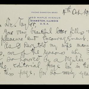 a page of handwritten text