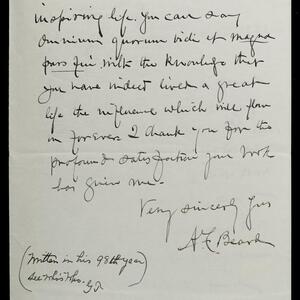 a page of handwritten text