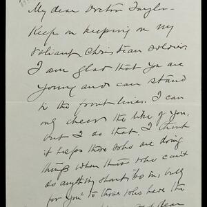 a page of handwritten text
