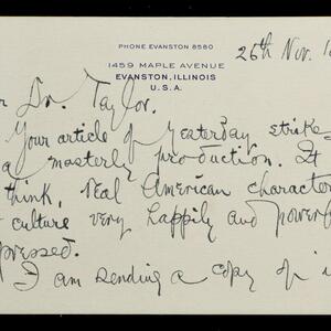 a page of handwritten text