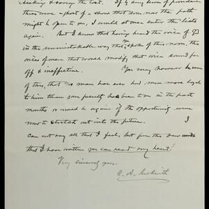 a page of handwritten text