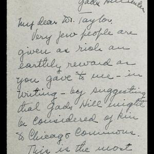 a page of handwritten text