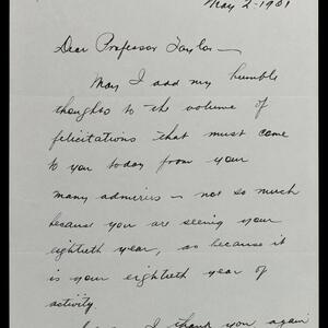 a page of handwritten text