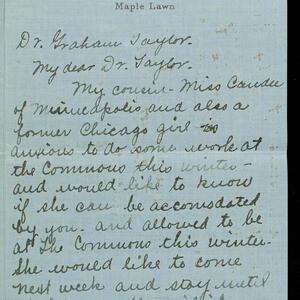 a page of handwritten text