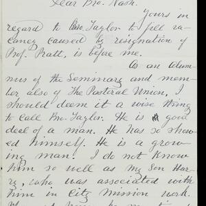 a page of handwritten text