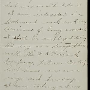 a page of handwritten text