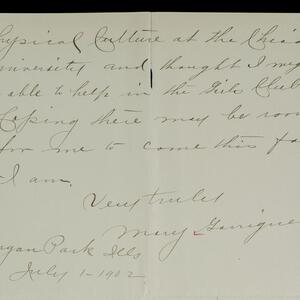a page of handwritten text